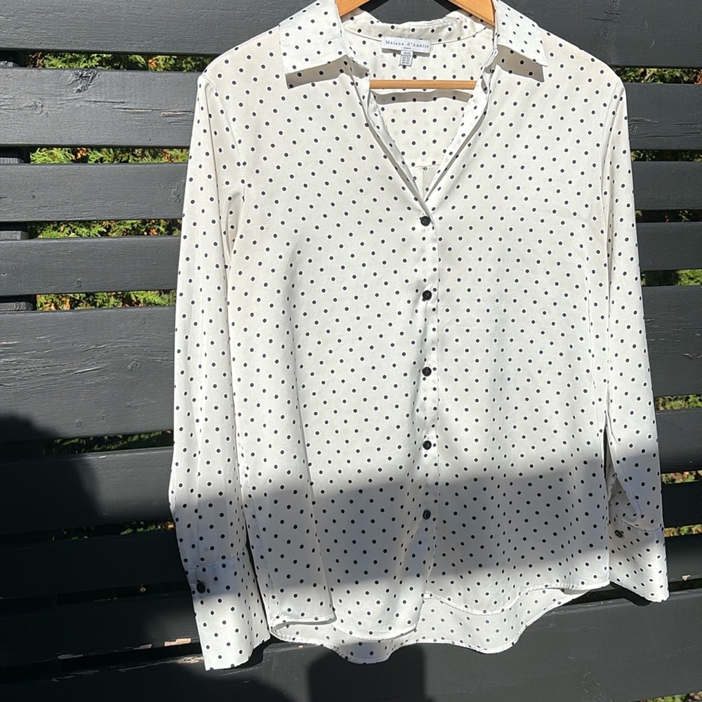 Polka dot blouse